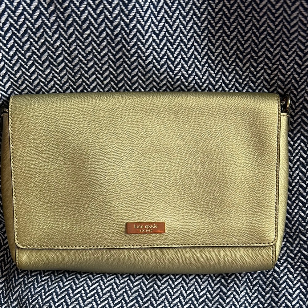 Kate Spade Gold Metallic Crossbody Bag